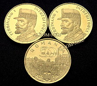 Румыния. 50 бани 2019г.  "Великий Союз - Король Фердинанд I" UNC