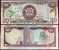 Тринидад и Тобаго 20 долларов 2006 год. Пресс. UNC