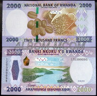 Руанда 2000 франков 2024 год. Пресс. UNC