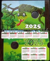 Блистер для монеты Приднестровье 1 рубль 2024 год.  Год Змеи 2025 год. 
