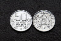 Молдова 50 бани 1993 год. Алюминий. UNC