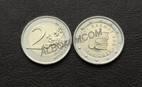 Эстония 2 Евро 2025 год. 500-летие первого печатного текста на эстонском языке.UNC