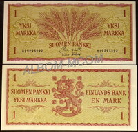 Финляндия 1 марка 1963 года. UNC. UNC