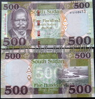 Южный Судан 500 фунтов 2024 год. Пресс. UNC